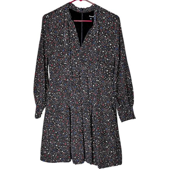 Madewell Stars 100% Silk Dress Size 4 - Picture 5 of 13